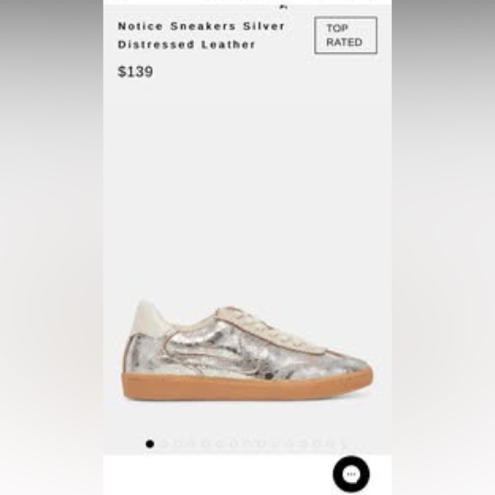 Dolce Vita Silver Sneakers